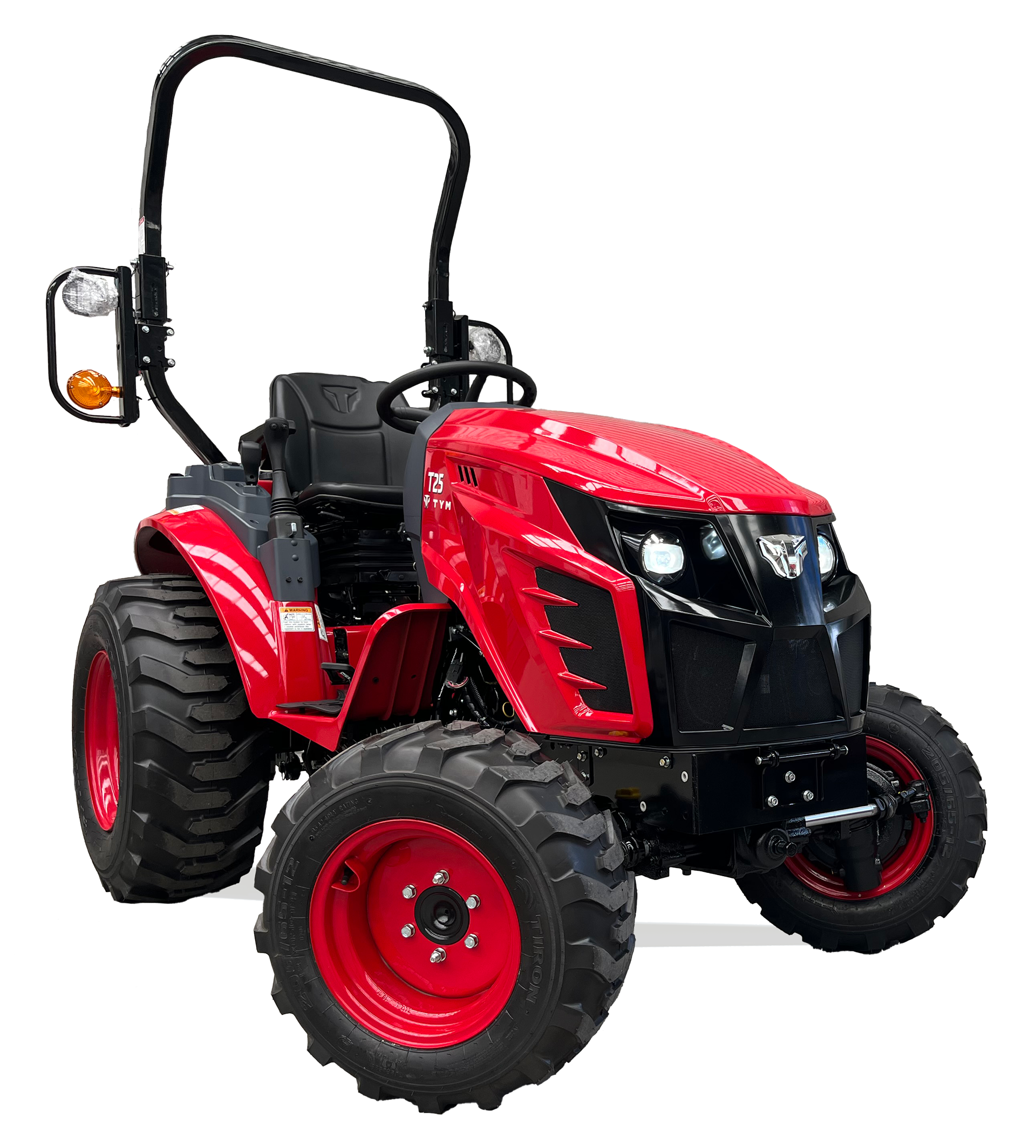 TYM T25 52 degree steering angle (Click to enlarge) TYM T25 52 degree steering angle